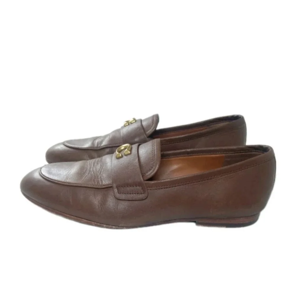 Coach Sculpt C Leather Loafers Men's Shoes Size 8.5 D Brown